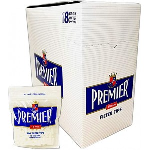 Premier 18mm Filter Tips 200ct - 18 Pack Display